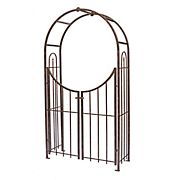 Panacea Steel Arched Arbor with Gate, 50&quot;W x 90&quot;H