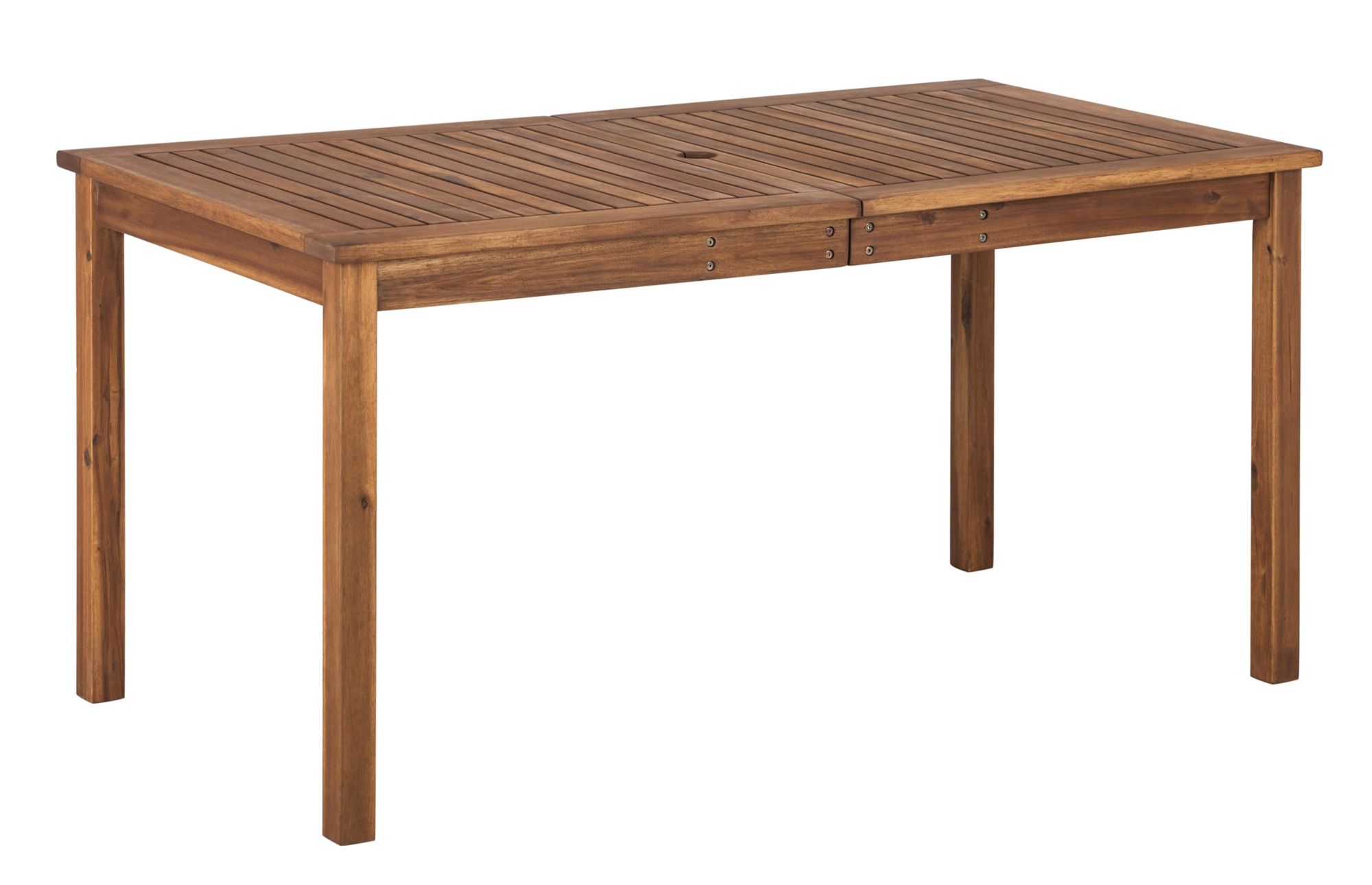 W. Trends Outdoor Cliff Acacia Wood Dining Table - Brown