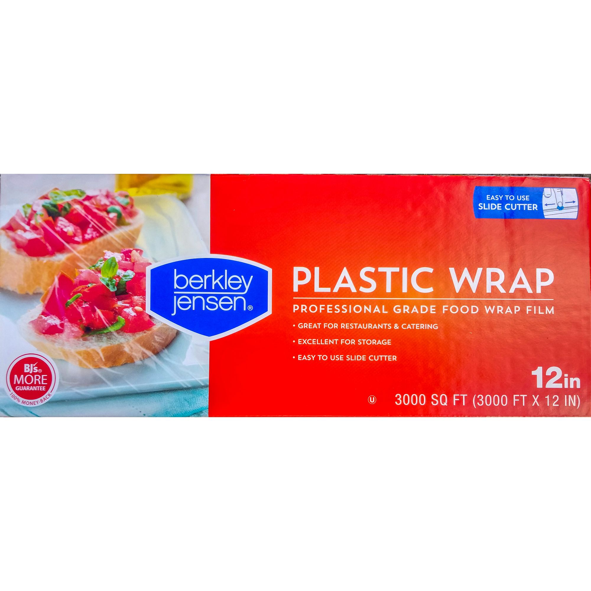 Berkley Jensen 12&quot; x 3,000' Plastic Film Wrap - Clear