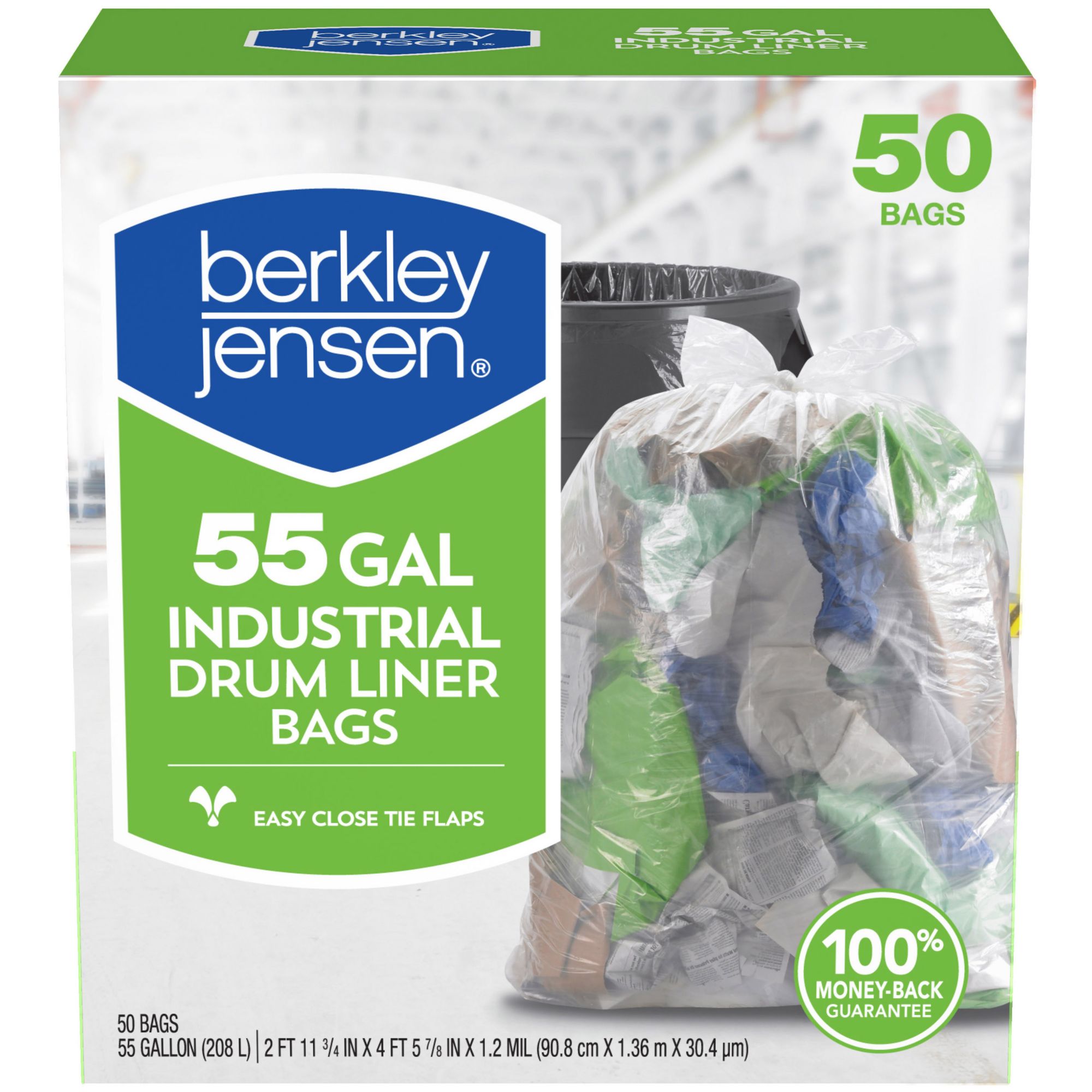 Berkley Jensen 42-Gallon Heavy Duty Contractor & Industrial Use Bags - 32 ct