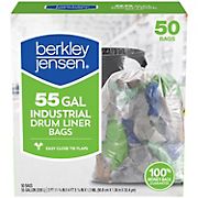 Berkley Jensen 55-Gal. Industrial Drum Liner Bags, 50 ct.