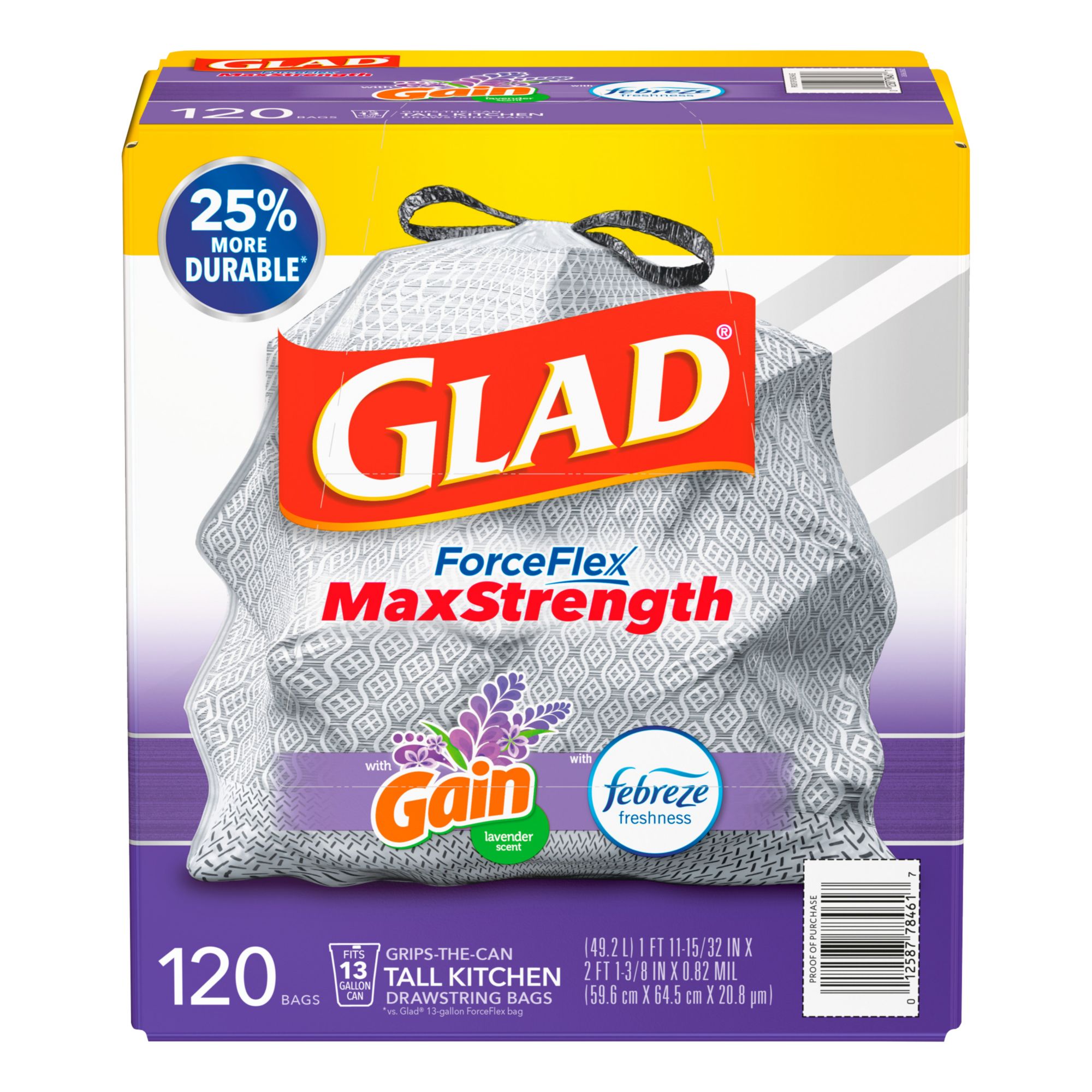 Glad Cherry Blossom Scent Pink Tall Kitchen ForceFlex MaxStrength™ Trash  Bags