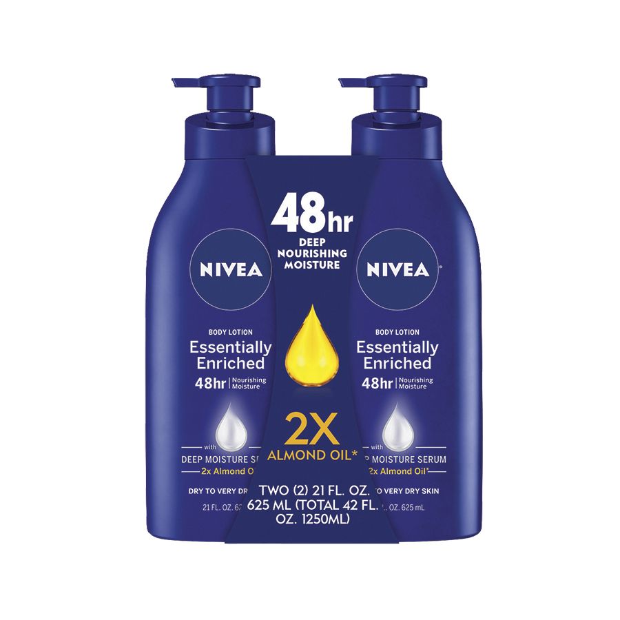 NIVEA Essentially Enriched Lotion, 2 pk./21 oz.