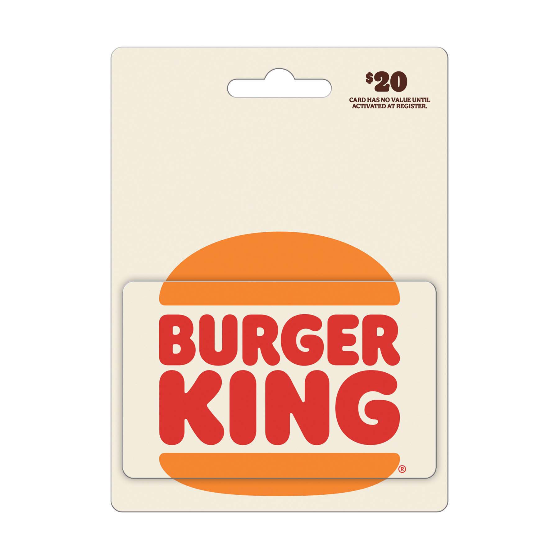$20 Burger King Gift Card