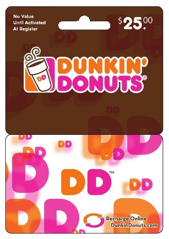 dunkin donuts gift card promotion