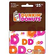 $25 Dunkin' Donuts DD Card