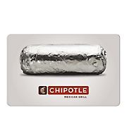 $10 Chipotle Mexican Grill Gift Card, 3 pk.
