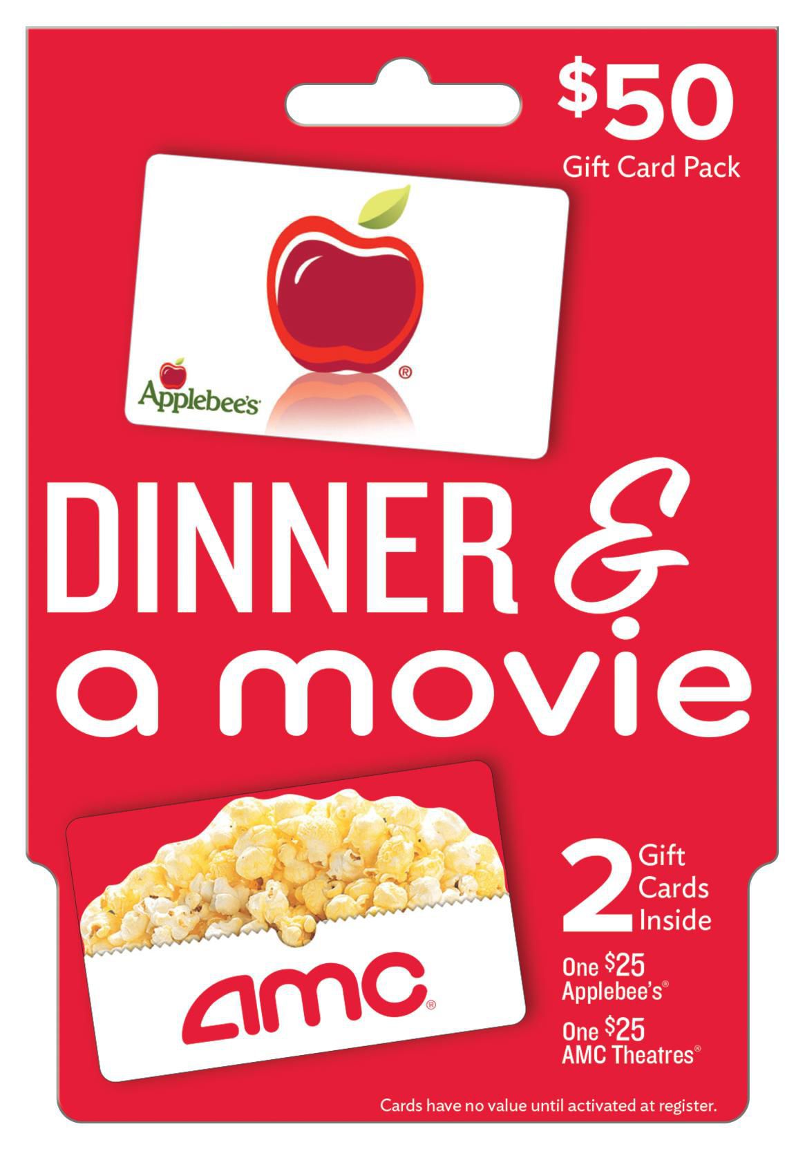 $50 Dinner and a Movie Gift Card Pack