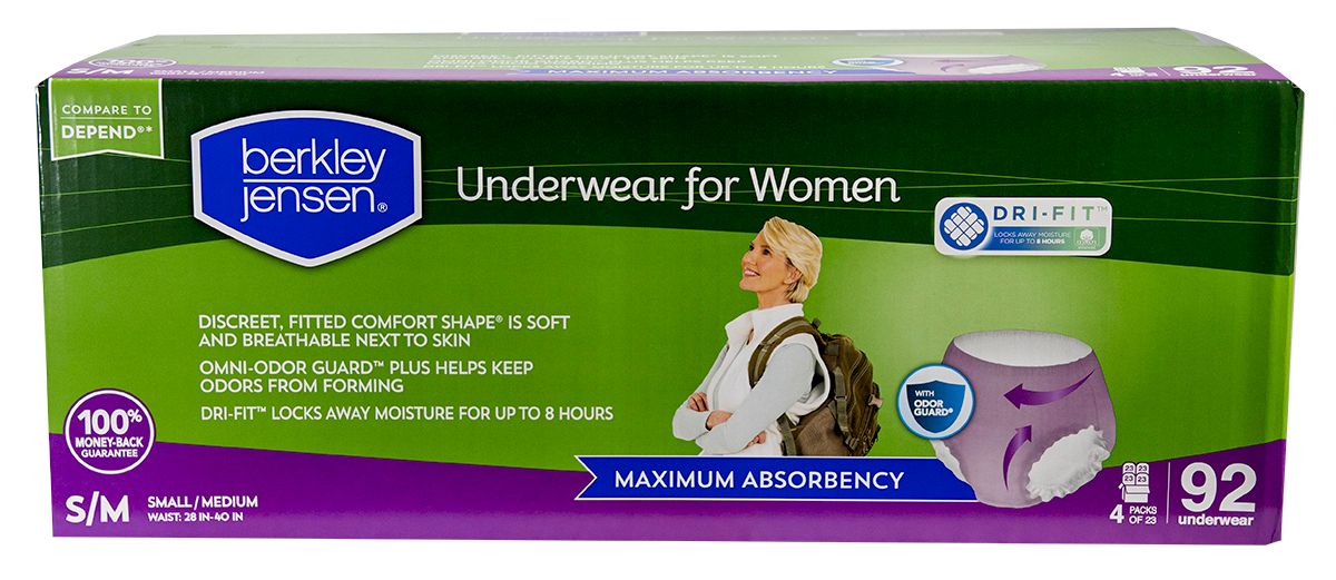 Kirkland Signature Women's Protective Underwear Small/Medium 92