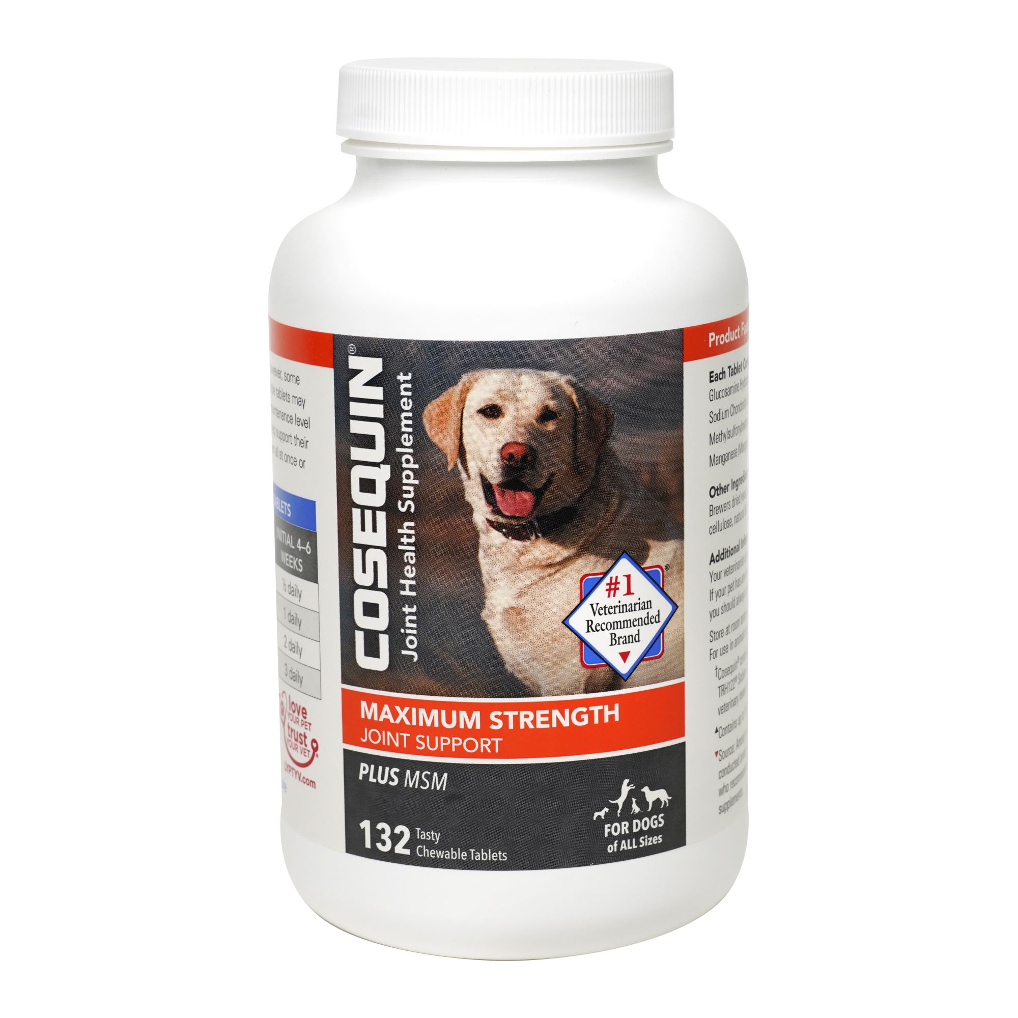 Cosequin Plus MSM Joint Health Supplement for Dogs, 132 ct.