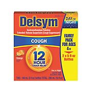 Delsym 12-Hour Cough Relief, 2 pk./5 oz.