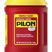Pilon Espresso Ground Coffee, 36 oz.