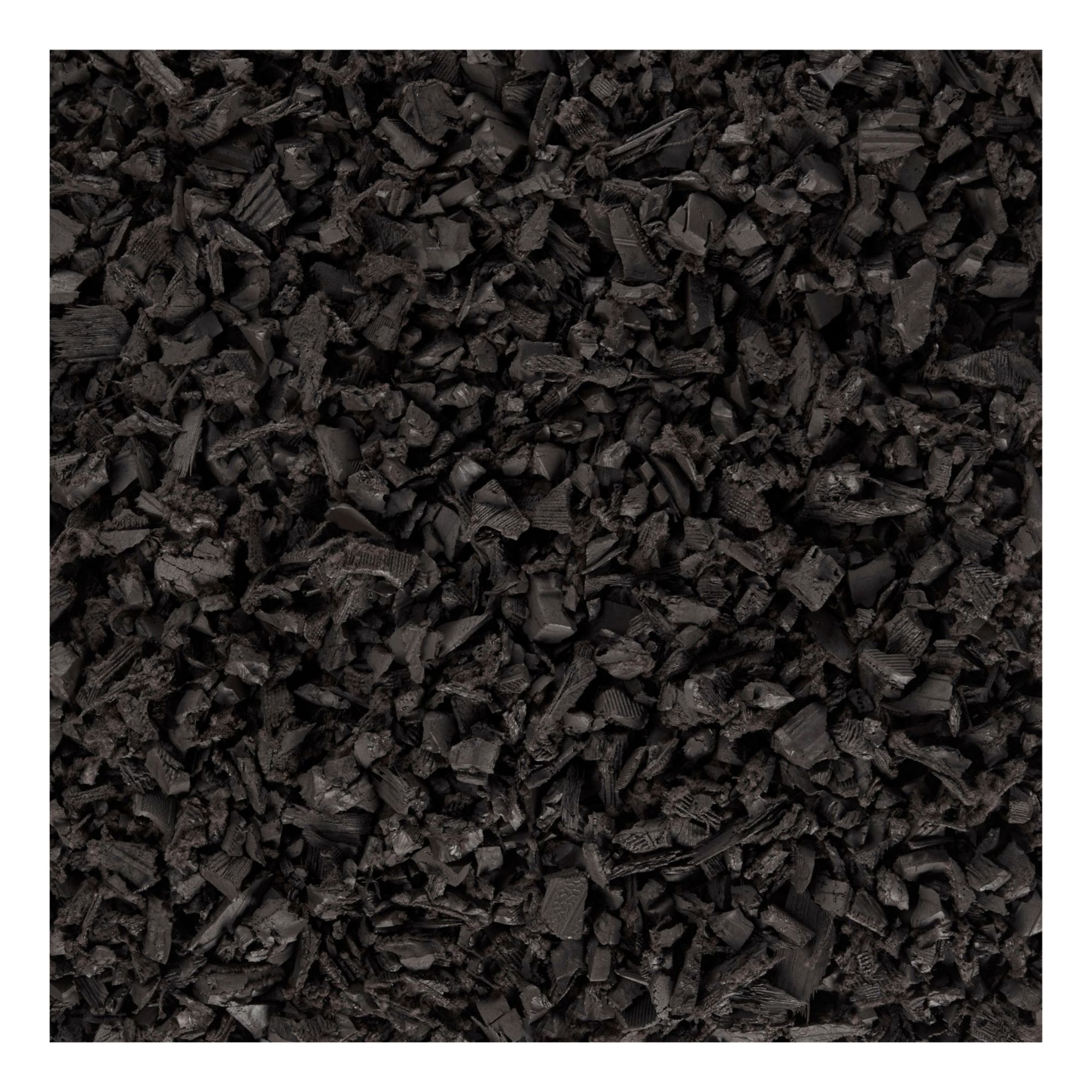 GroundSmart Rubber Mulch 50 Bags, Black