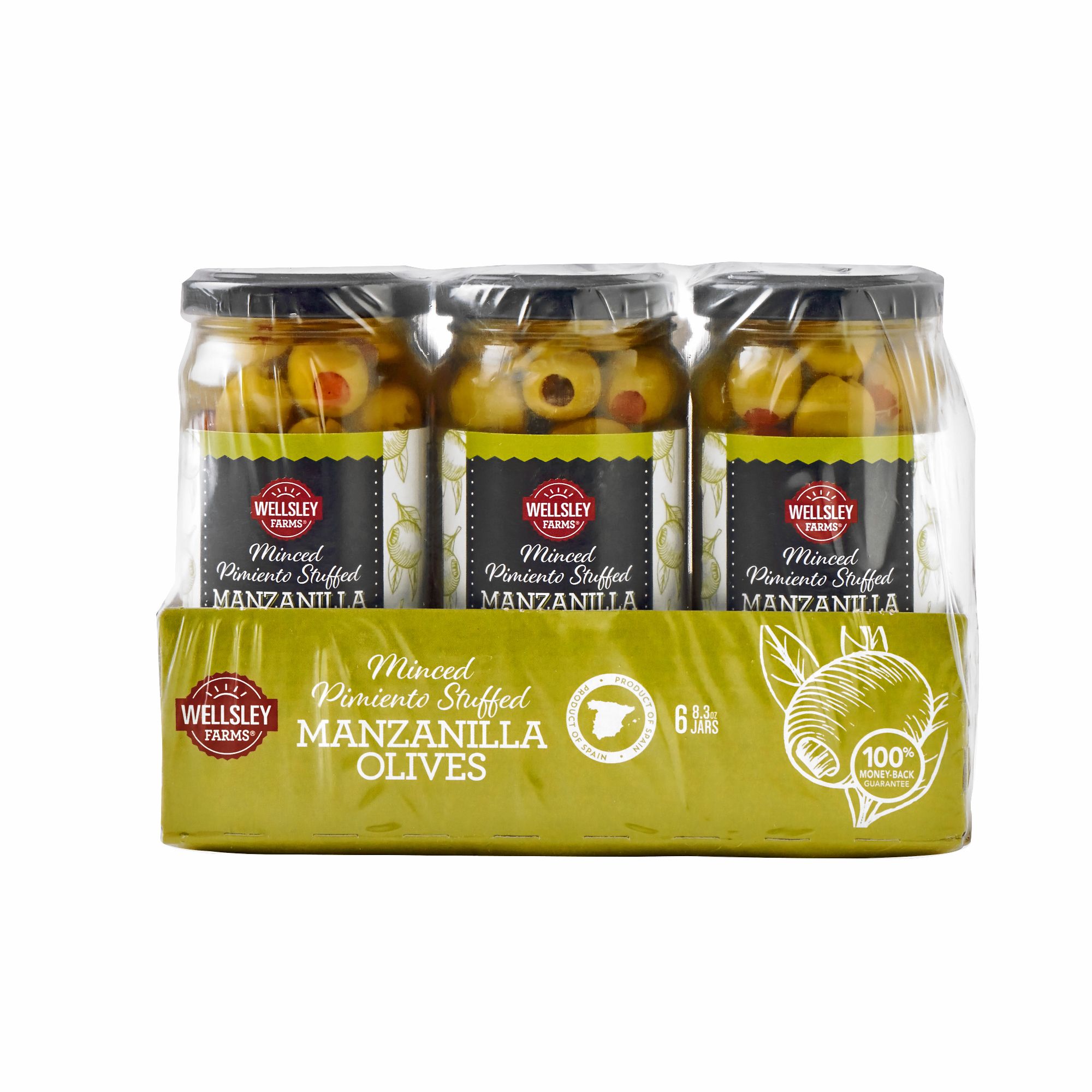 Wellsley Farms Spanish Stuffed Manzanilla Olives, 6 pk./8.3 oz.