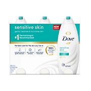 Dove Sensitive Skin Body Wash, 3 pk./24 oz.