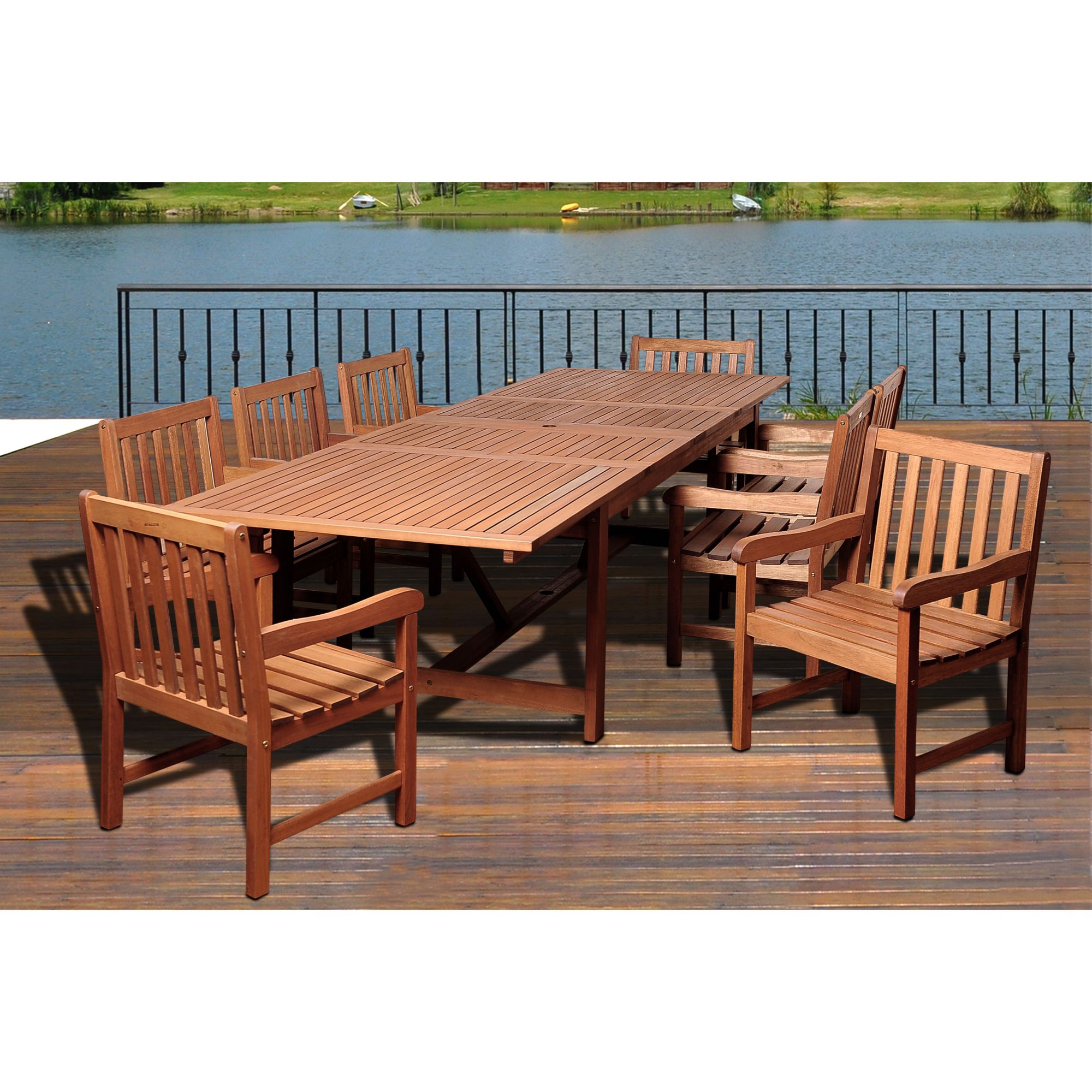 Belham living lucca 9 discount piece outdoor patio dining set