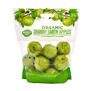 Fresh Organic Granny Smith Apples, 2lb Bag 