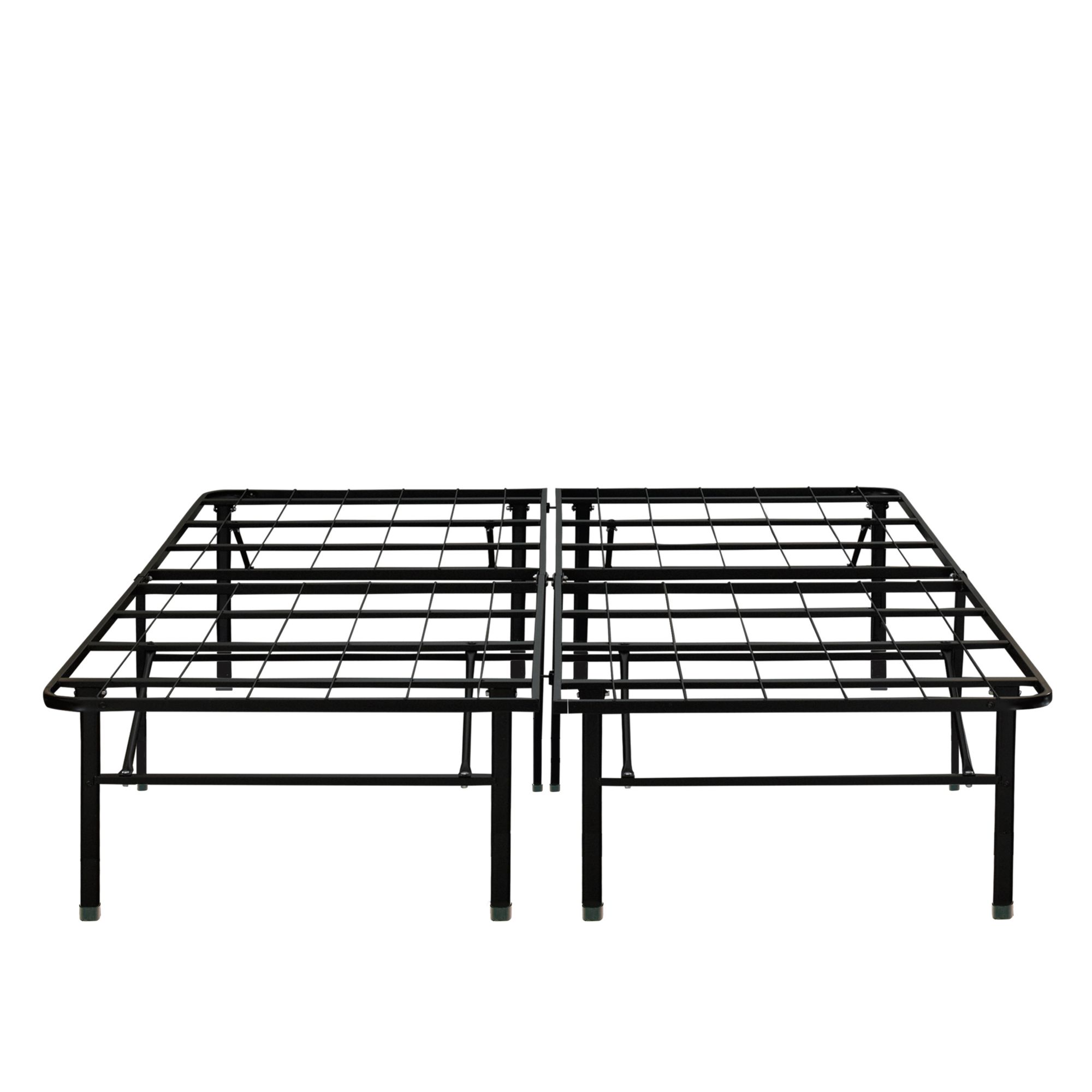 Contour Rest Dream Support King Size 18&quot; Metal Platform Bed Frame - Black