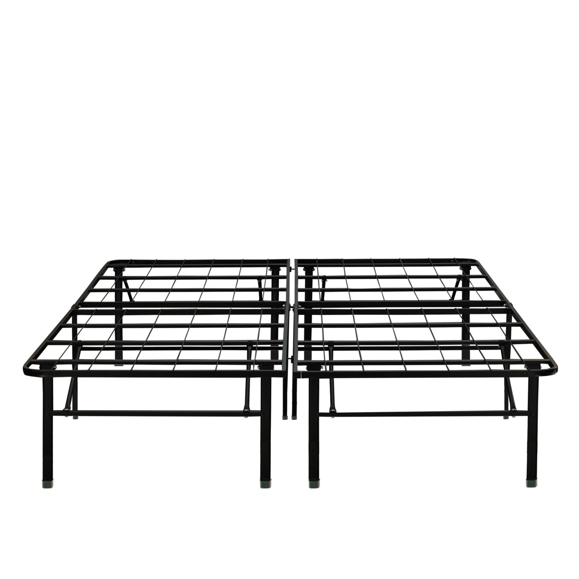 Contour Rest Dream Support Twin Size 18&quot; Metal Platform Bed Frame - Black