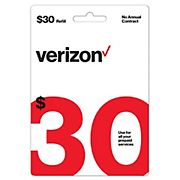 $30 Verizon Refill Gift Card
