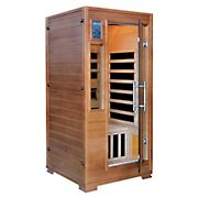 Radiant 1-Person Hemlock Infrared Sauna with 5 Carbon Heaters