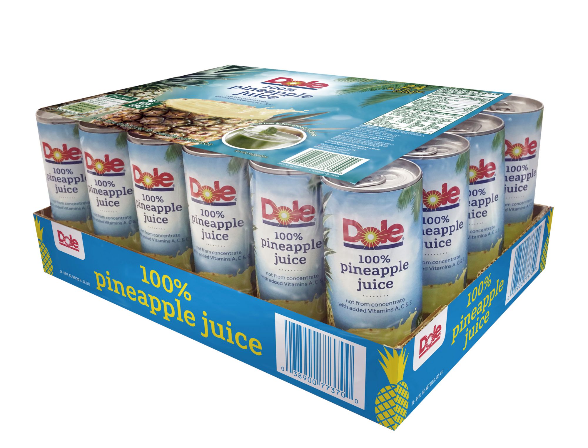 Dole 100% Pineapple Juice, 24 pk./8.4 oz.