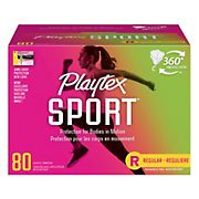 Playtex Sport Regular Tampons, 80 ct.