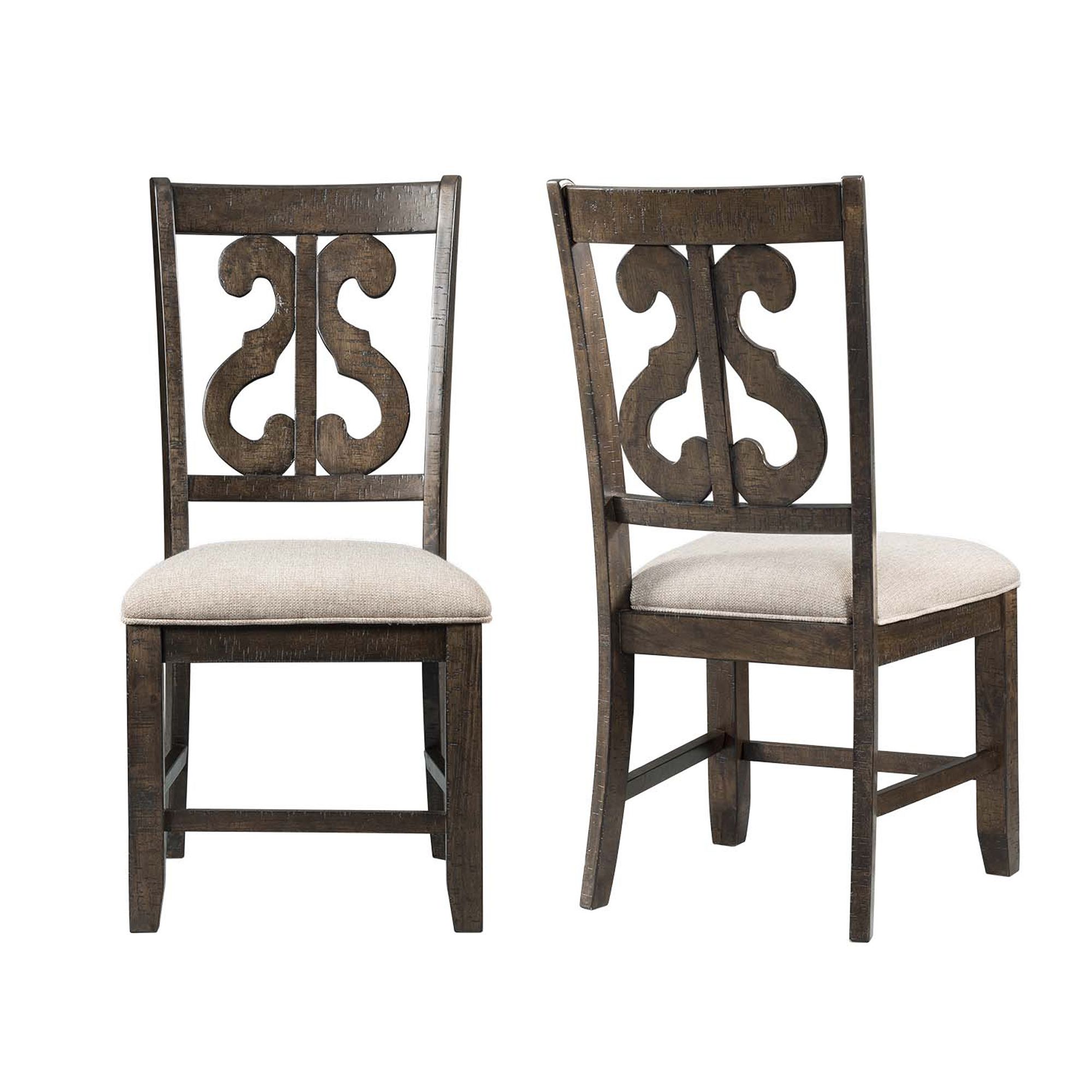 Picket House Furnishings Stanford Swirl Back Side Chair, 2 pk.