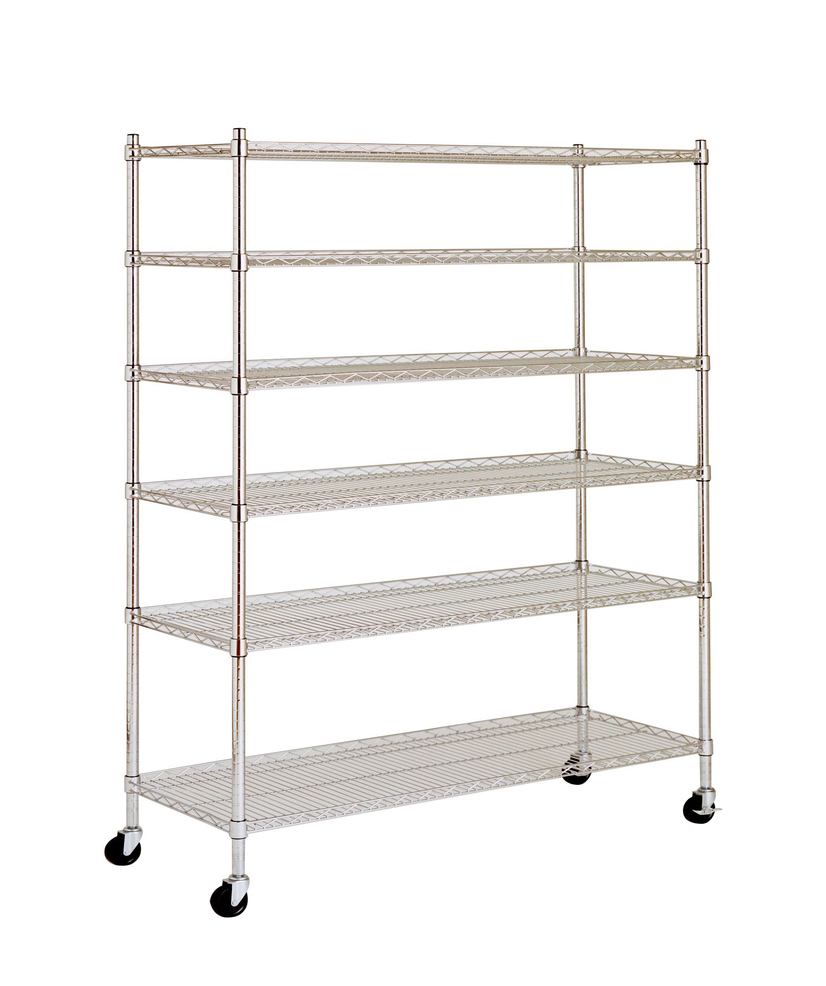 Berkley Jensen 48 6 Shelf Steel Rack Chrome Bjs Wholesale Club