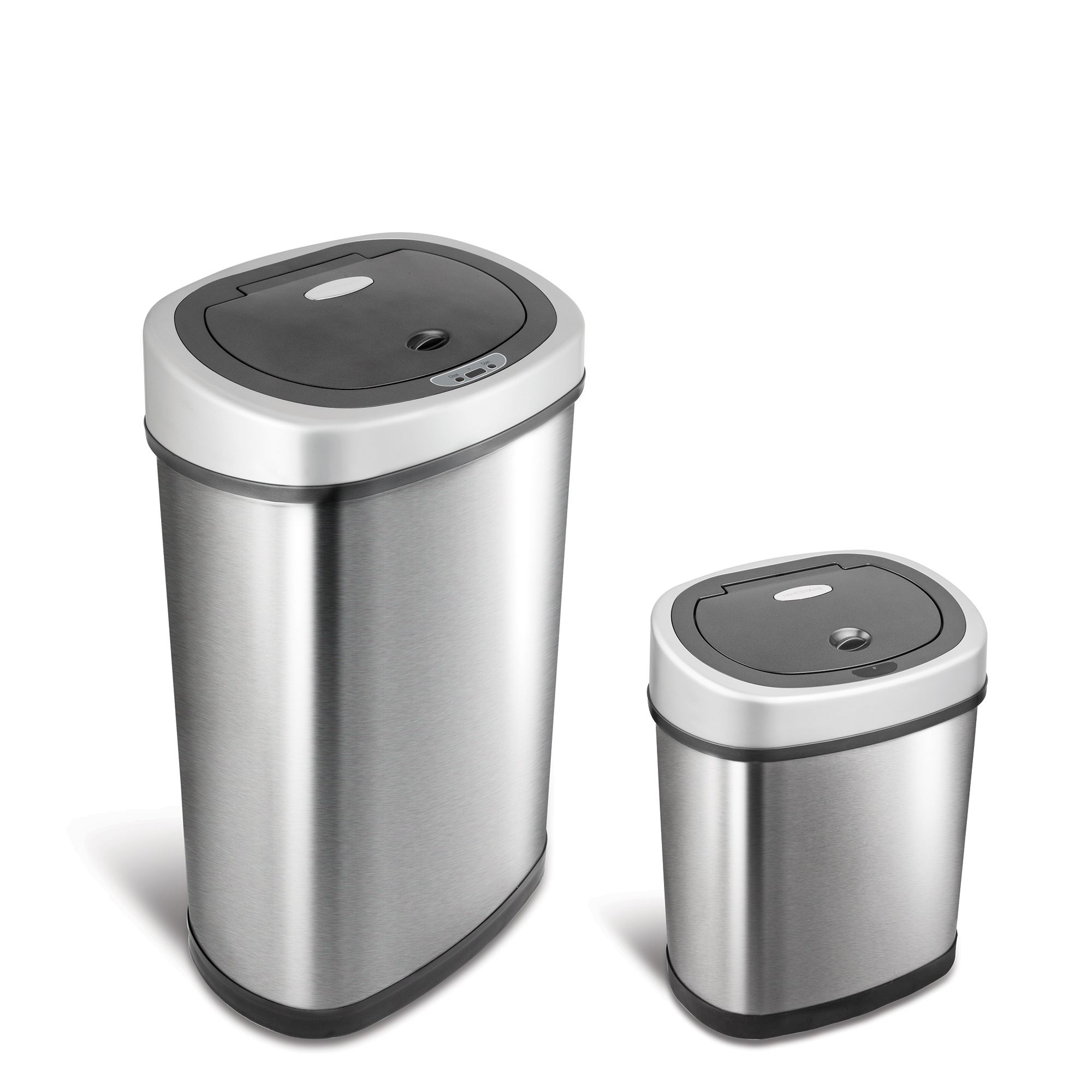 Nine Stars 13.2-Gal. and 3-Gal. Motion Sensor Trash Can Set