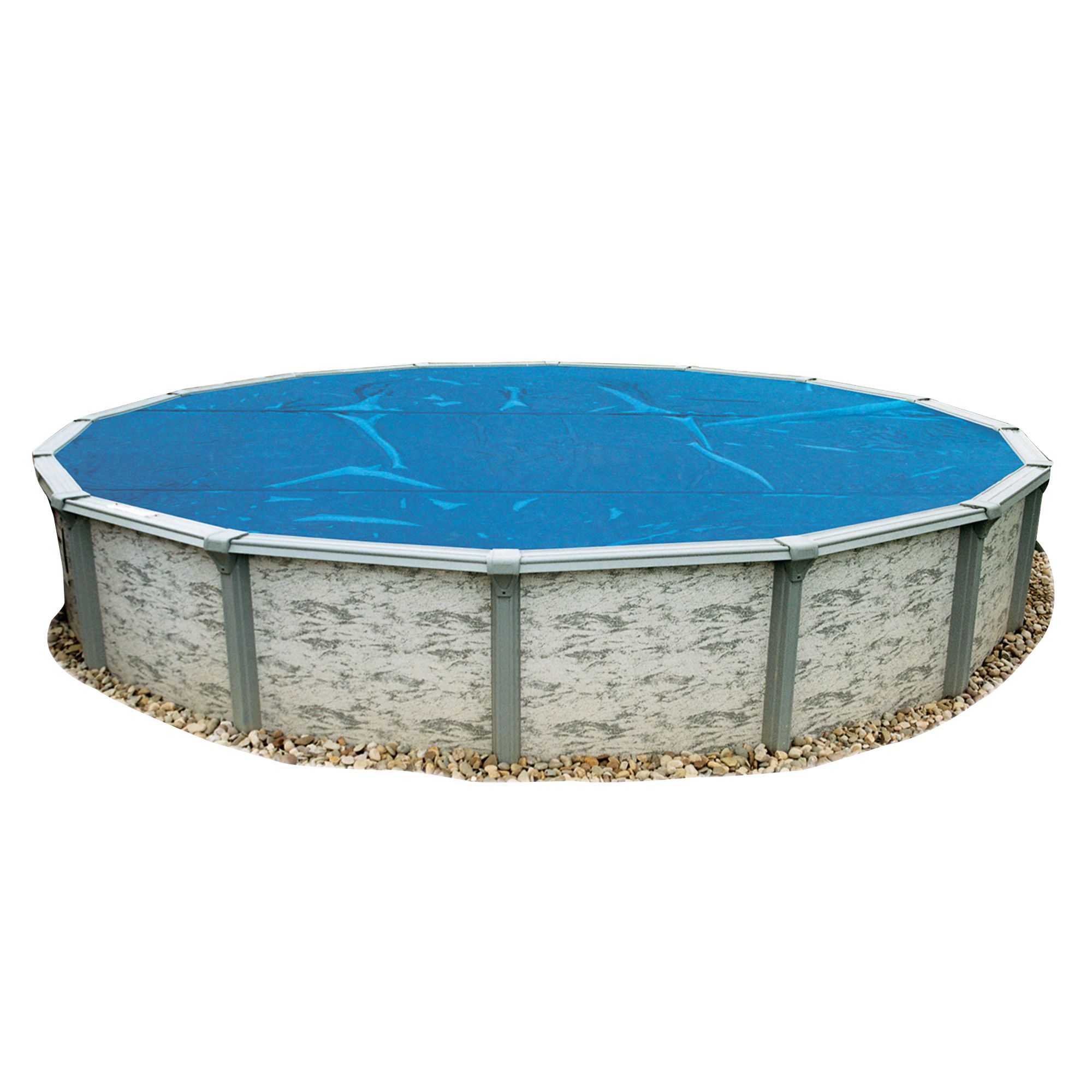 Blue Wave 8-Mil 12' Round Aboveground Pool Solar Blanket - Transparent Blue