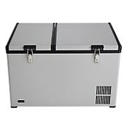 Whynter 90-Qt. Dual Zone Portable Freezer with Wheels - Gray
