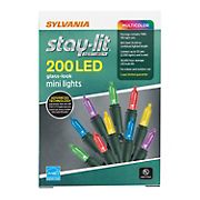 Sylvania Staylit Multicolored Glass-Look LED Lights, 200 ct.