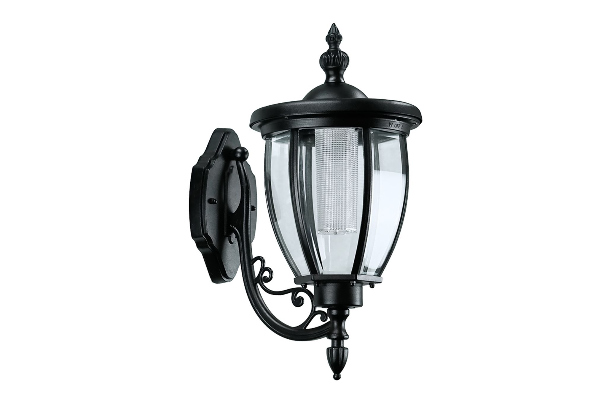 Sun-Ray Kenwick Wall Mount Solar Lantern  - Black