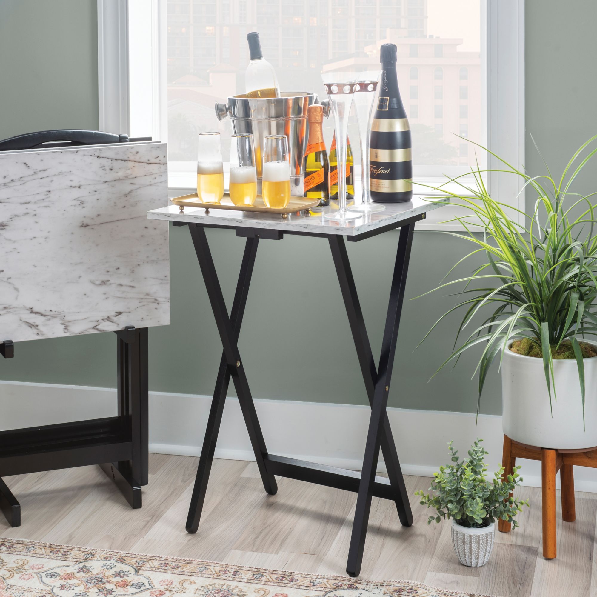 ASPEN Faux Leather Folding Tray Table – Tray Store Home