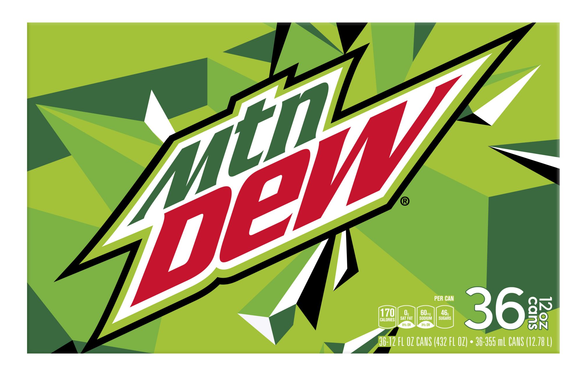 Mountain Dew Cans, 36 pk./12 oz.