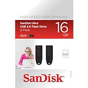 SanDisk 16GB Ultra USB 3.0 Flash Drive, 2 pk.