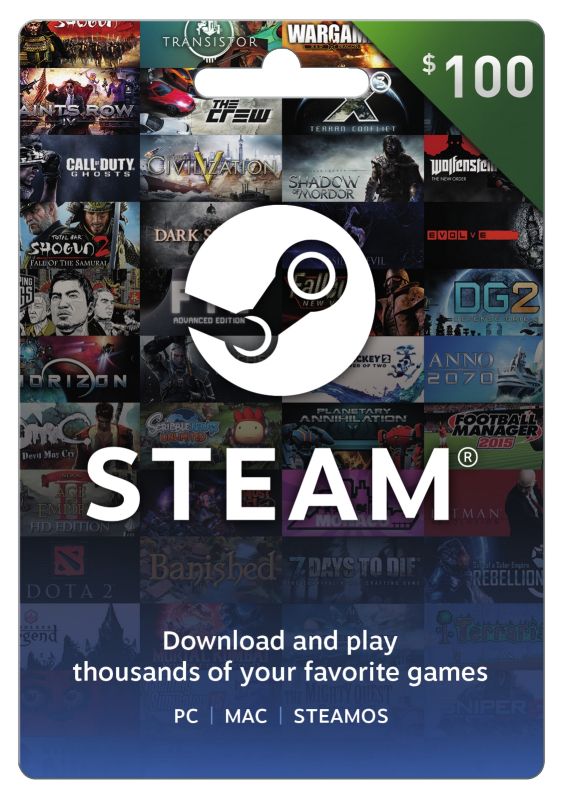 US retailer is now giving away $100 Steam Gift cards with all