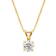 .50 ct. t.w. Diamond Solitaire Necklace in 14k Gold