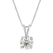.75 ct. t.w. Diamond Solitaire Necklace in 14k Gold