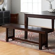 W. Trends Wood Bench - Cappuccino