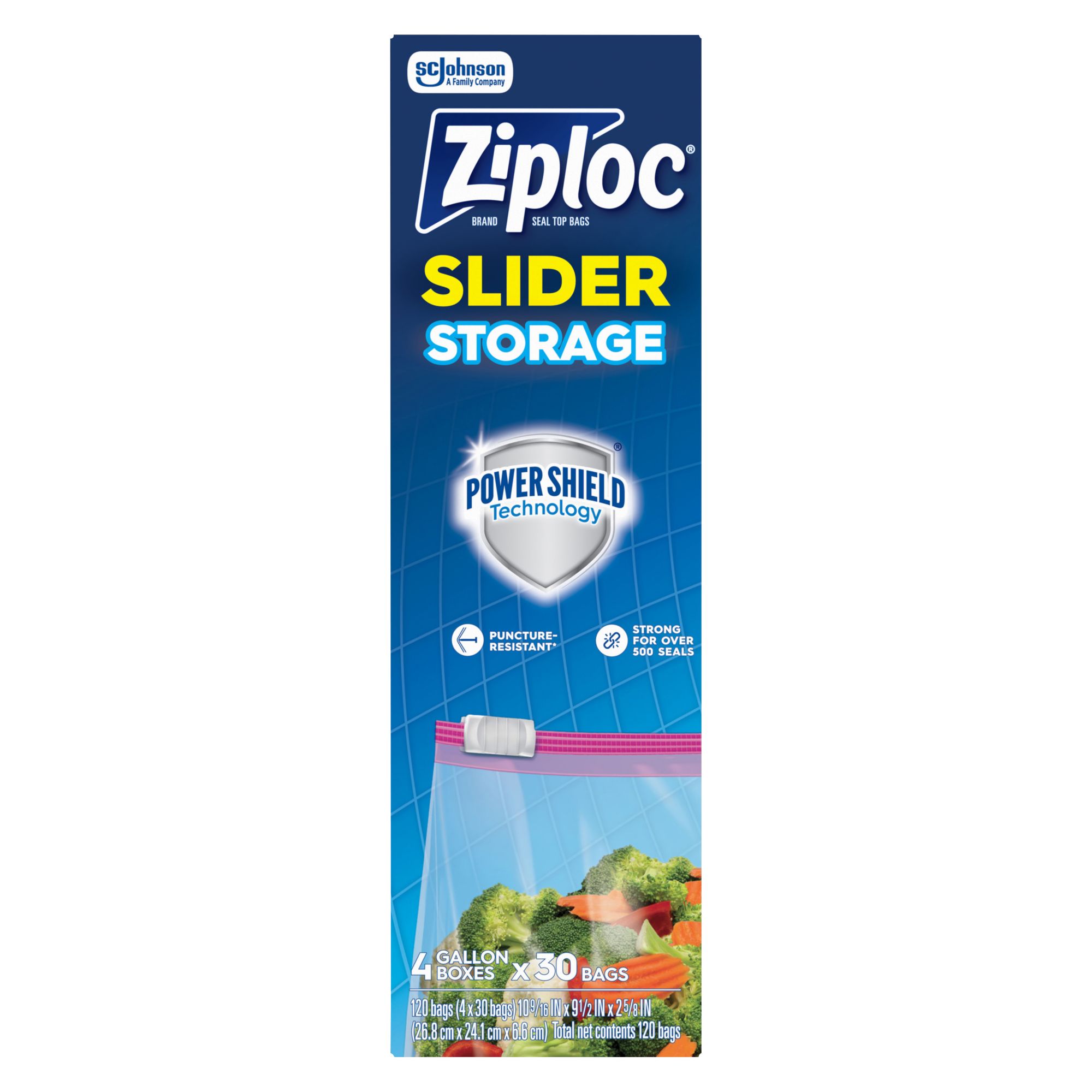 Ziploc 1-Gal. Slider Storage Bags