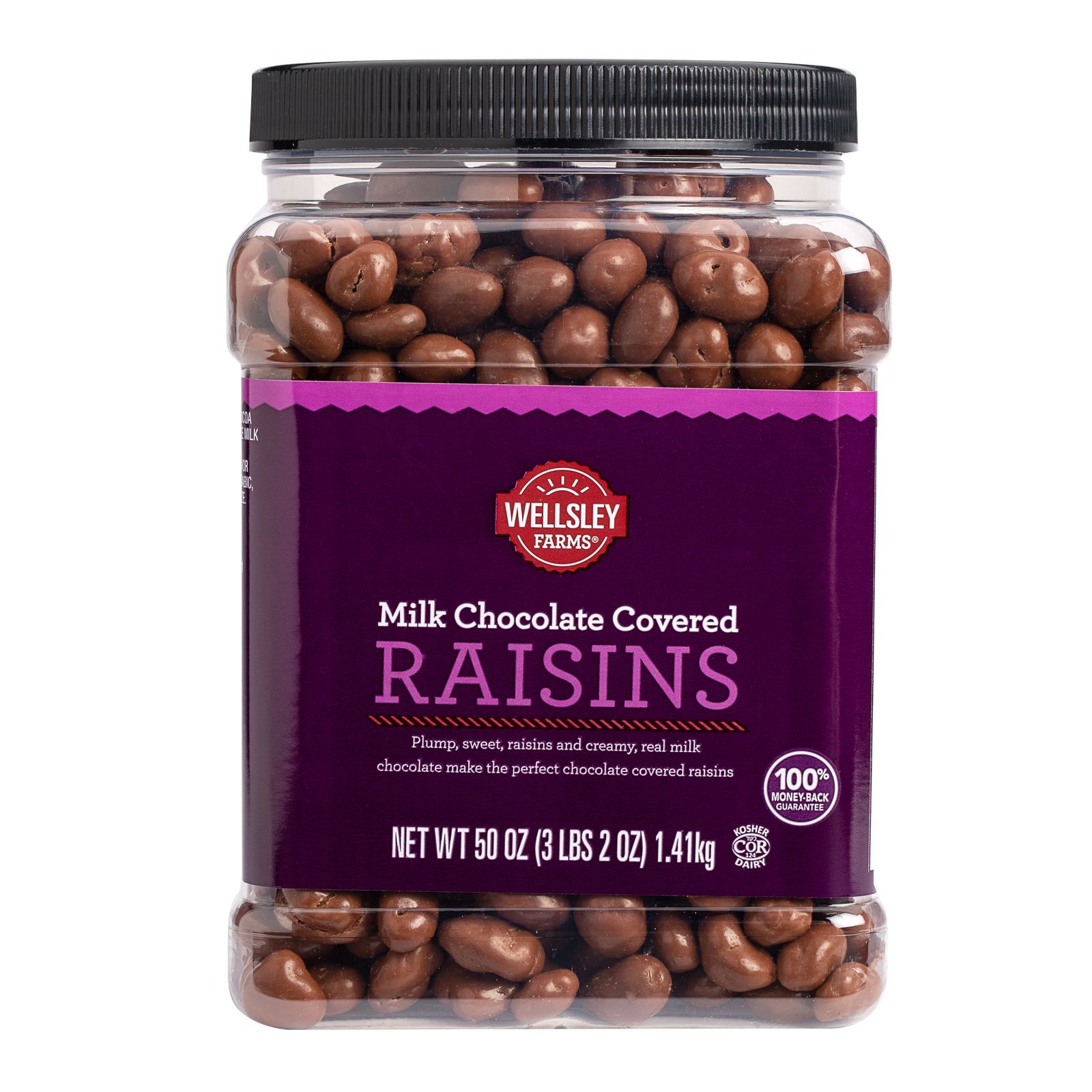 Wellsley Farms Milk Chocolate Covered Raisins, 50 oz.