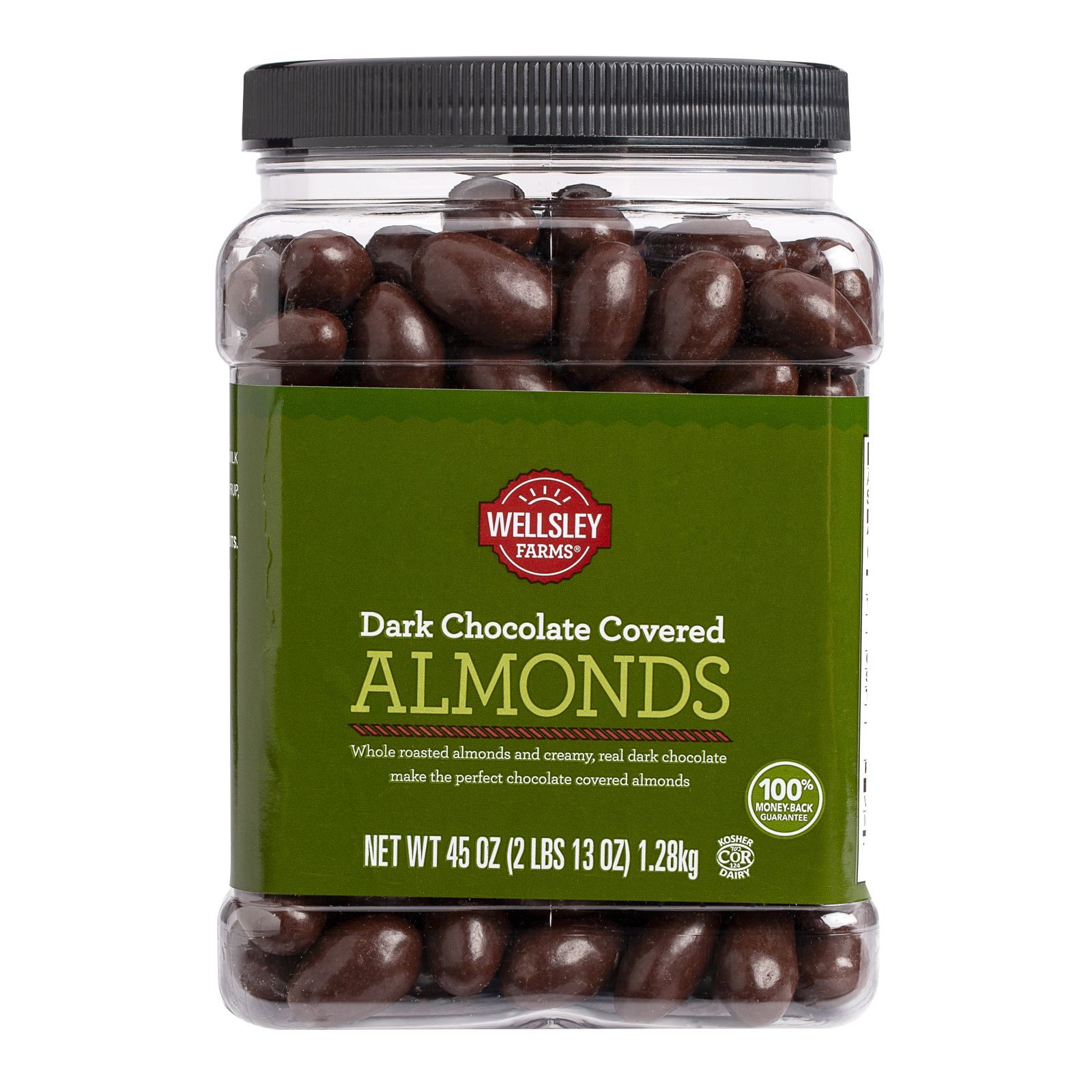 Wellsley Farms Dark Chocolate Covered Almonds, 45 oz.
