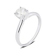 .50 ct. t.w. Round Diamond Solitaire Ring in 14K White Gold
