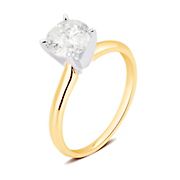 1.00 ct. t.w. Round Diamond Solitaire Ring in 14K Yellow Gold