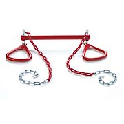 Creative Cedar Designs 18&quot; Ultimate Rings and Trapeze Bar - Red