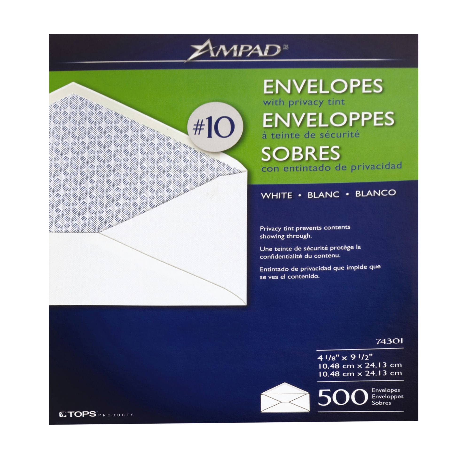 Ampad #10 Envelopes, 500 Count