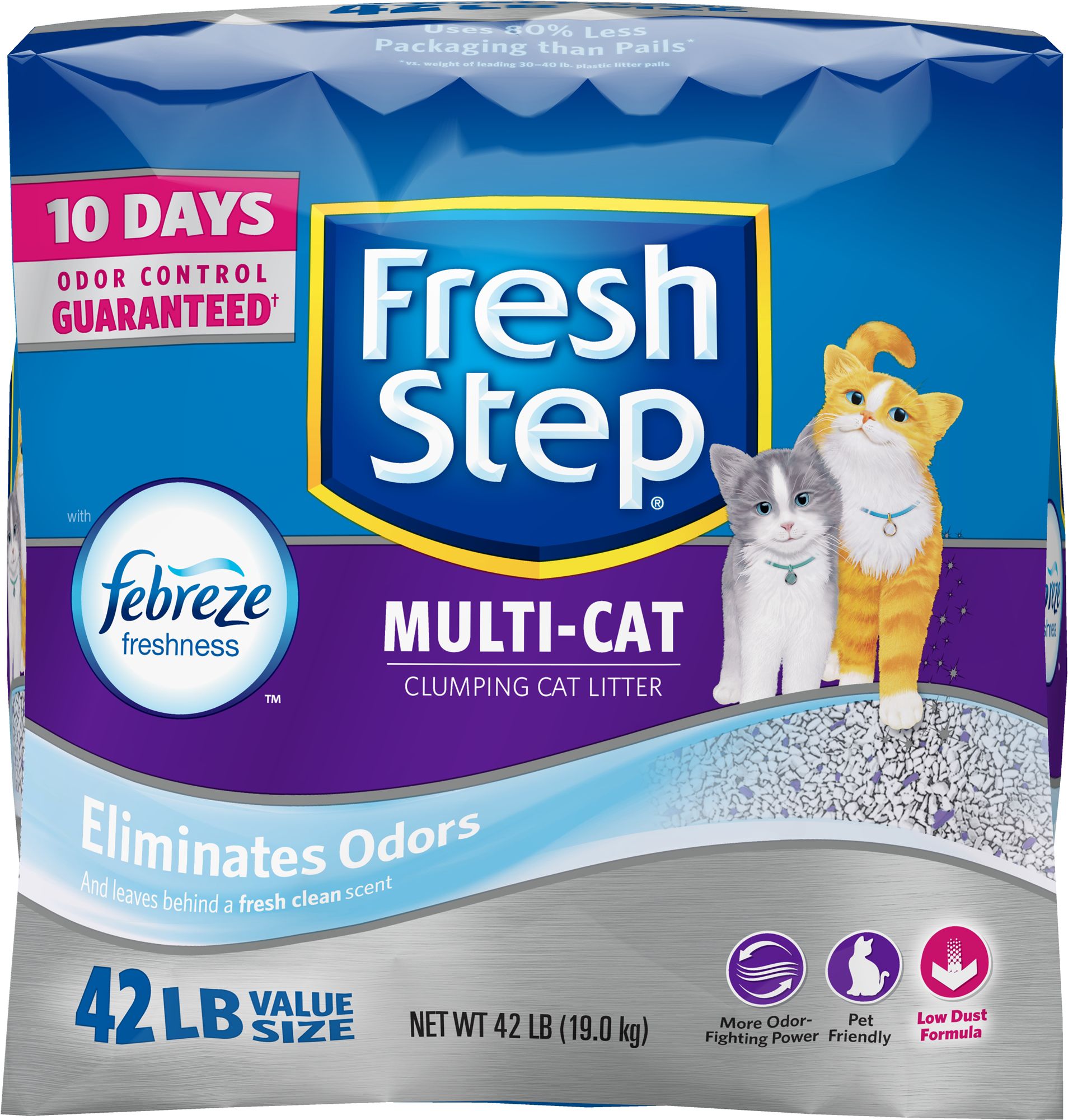 Fresh step total control cat litter with febreze hot sale 42lb