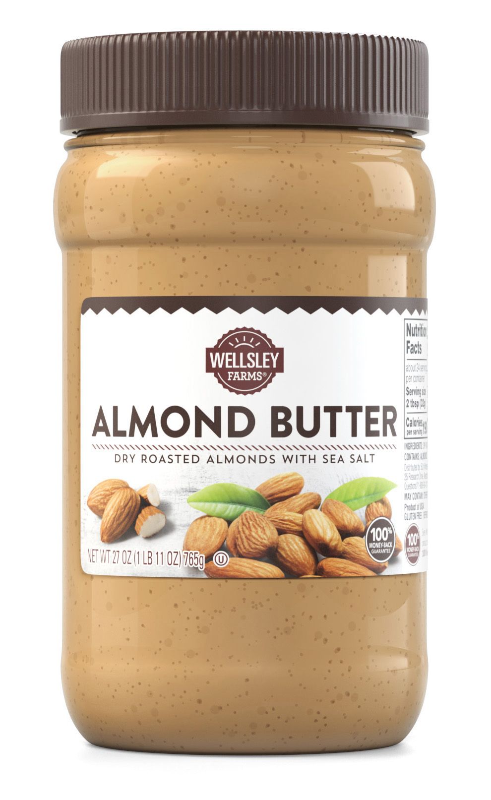 Wellsley Farms Almond Butter with Sea Salt, 27 oz.